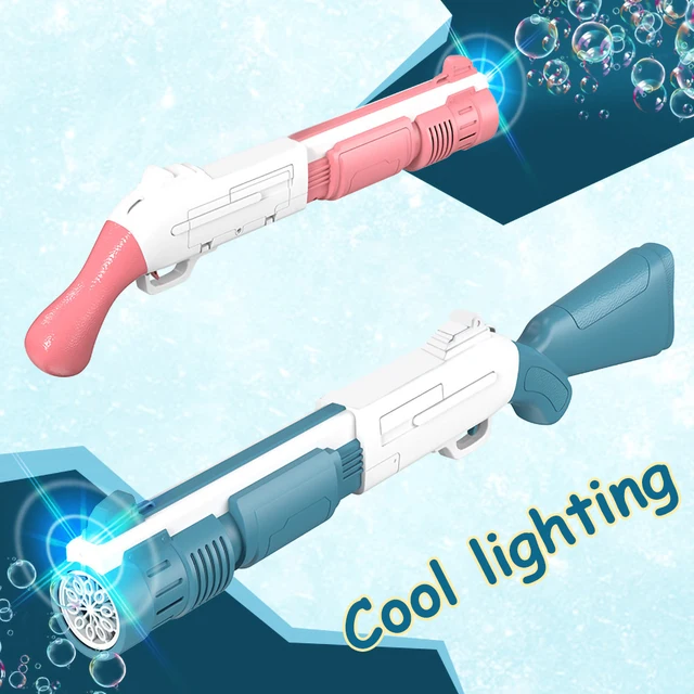 10 Holes Electric Bubble Rifle Gun Gatling Bubble Gun Machine Soap Bubbles Magic Bubble For Bathroom Outdoor Toys For Children 4