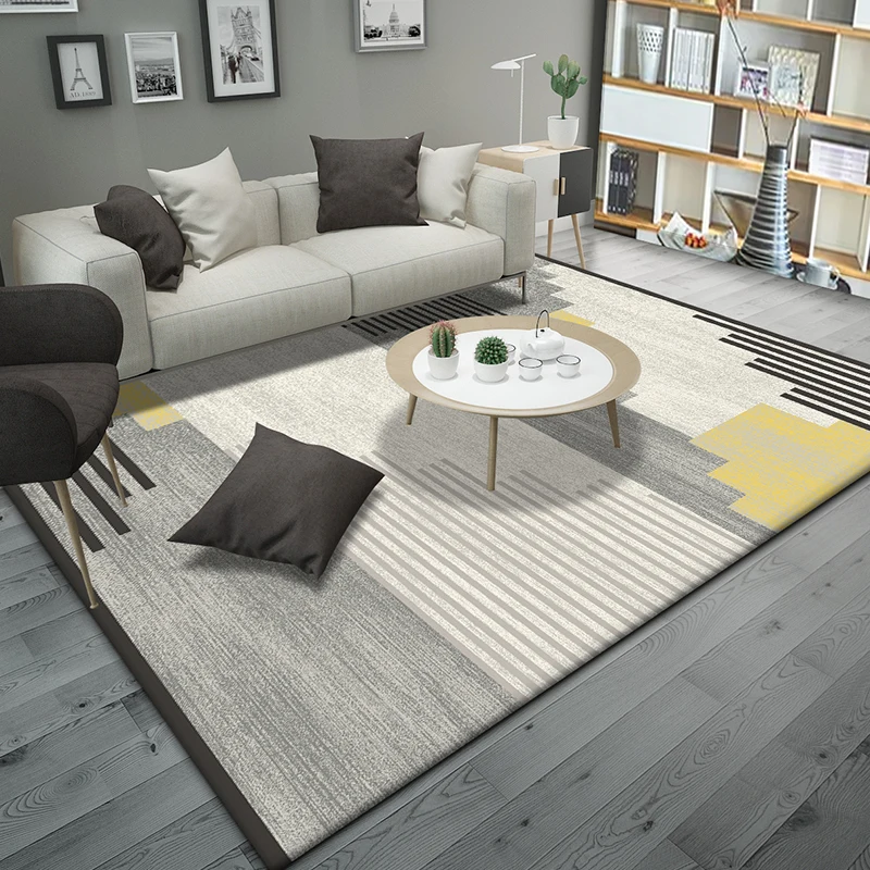 

Nordic Simple Carpets for Living Room Fluffy Soft Lounge Carpet Comfortable Non-slip Rugs for Bedroom Large Area Cloakroom Rug
