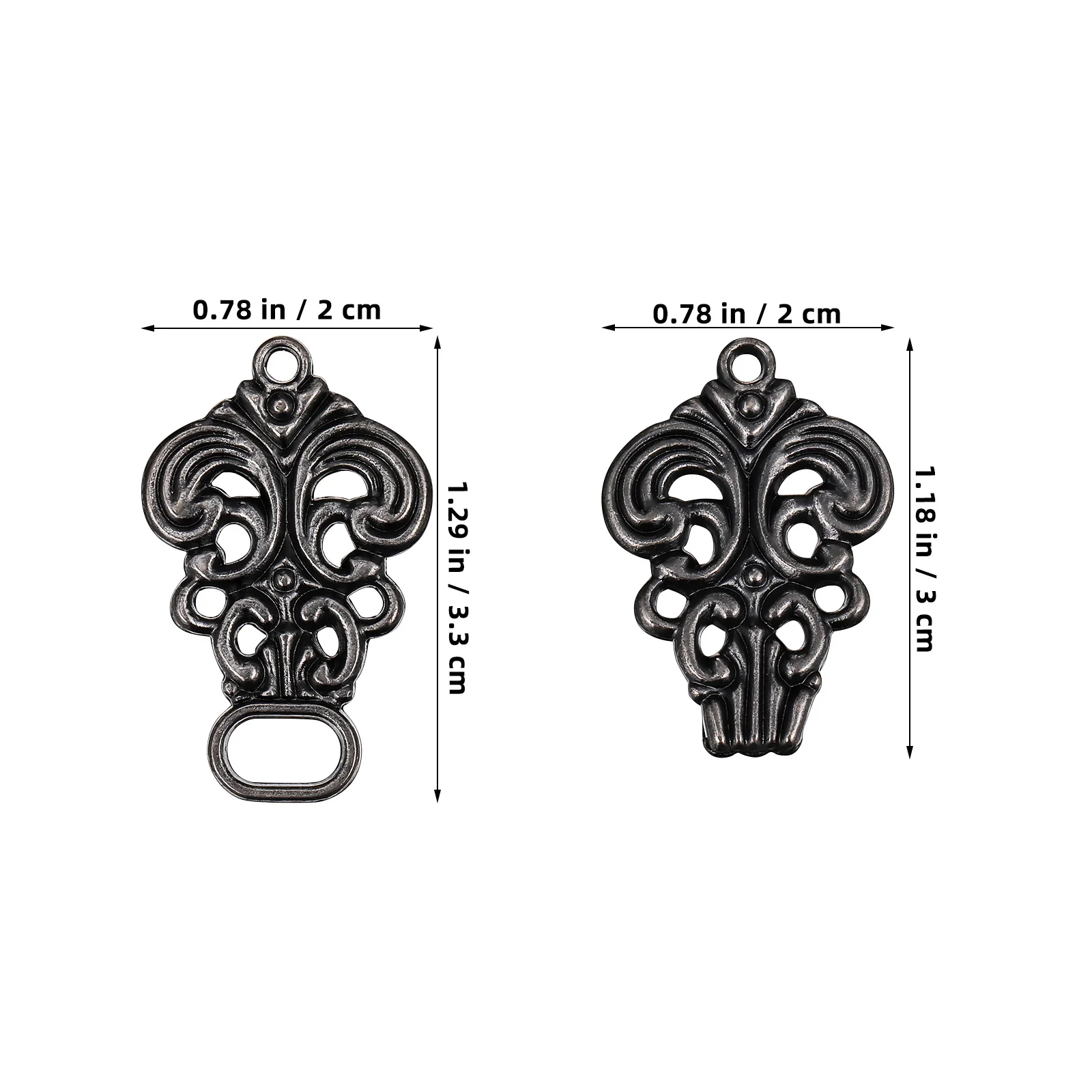 행운의 구름 무늬 버클 레트로 합금 의류 장식 버클 치파오 드레스 가디건 숄 빈티지 바느질 버클