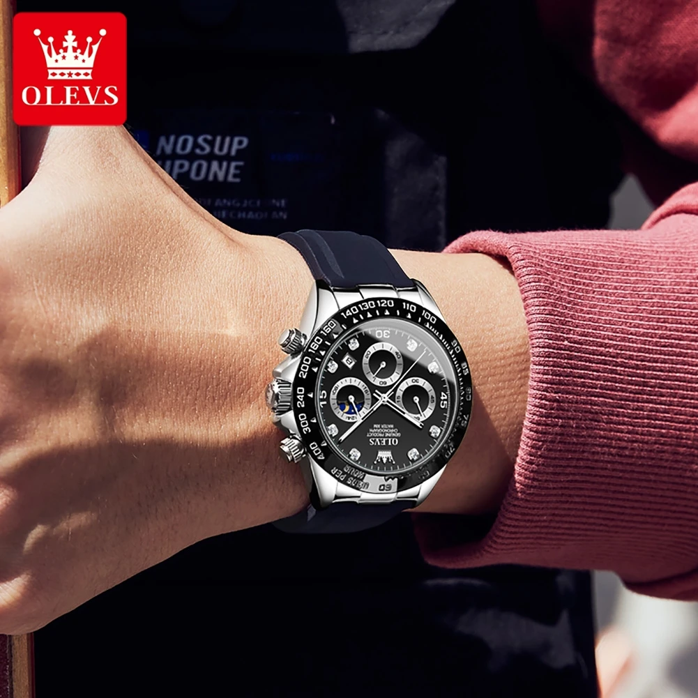 Olevs Luxury Sports Watch Brands OLEVS 2875 Luxury Men Watch