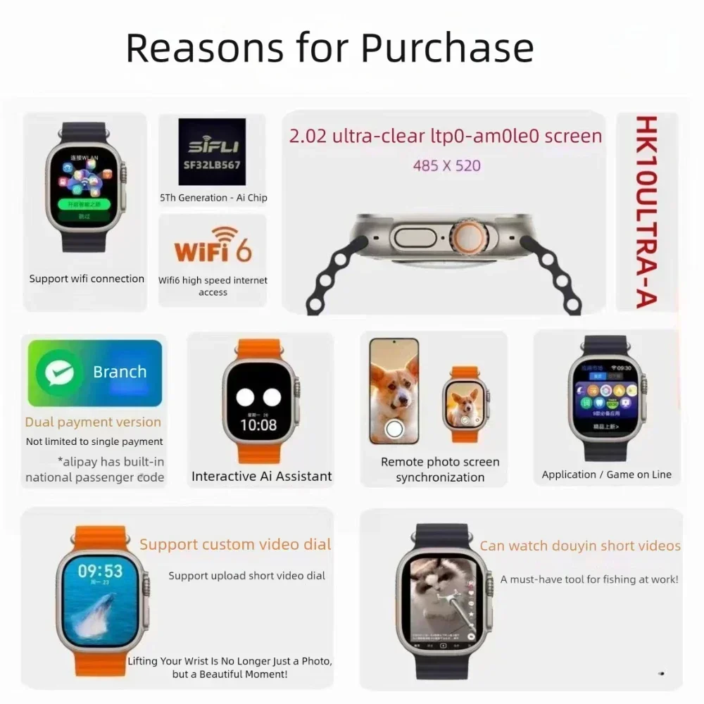 HK10 ULTRA-A 2.02��ġ ���ο� �ٱ�� ����Ʈ �ð� �������� ��Ʈ��ũ ���� GPS �׺���̼� NFC �� ���� ����