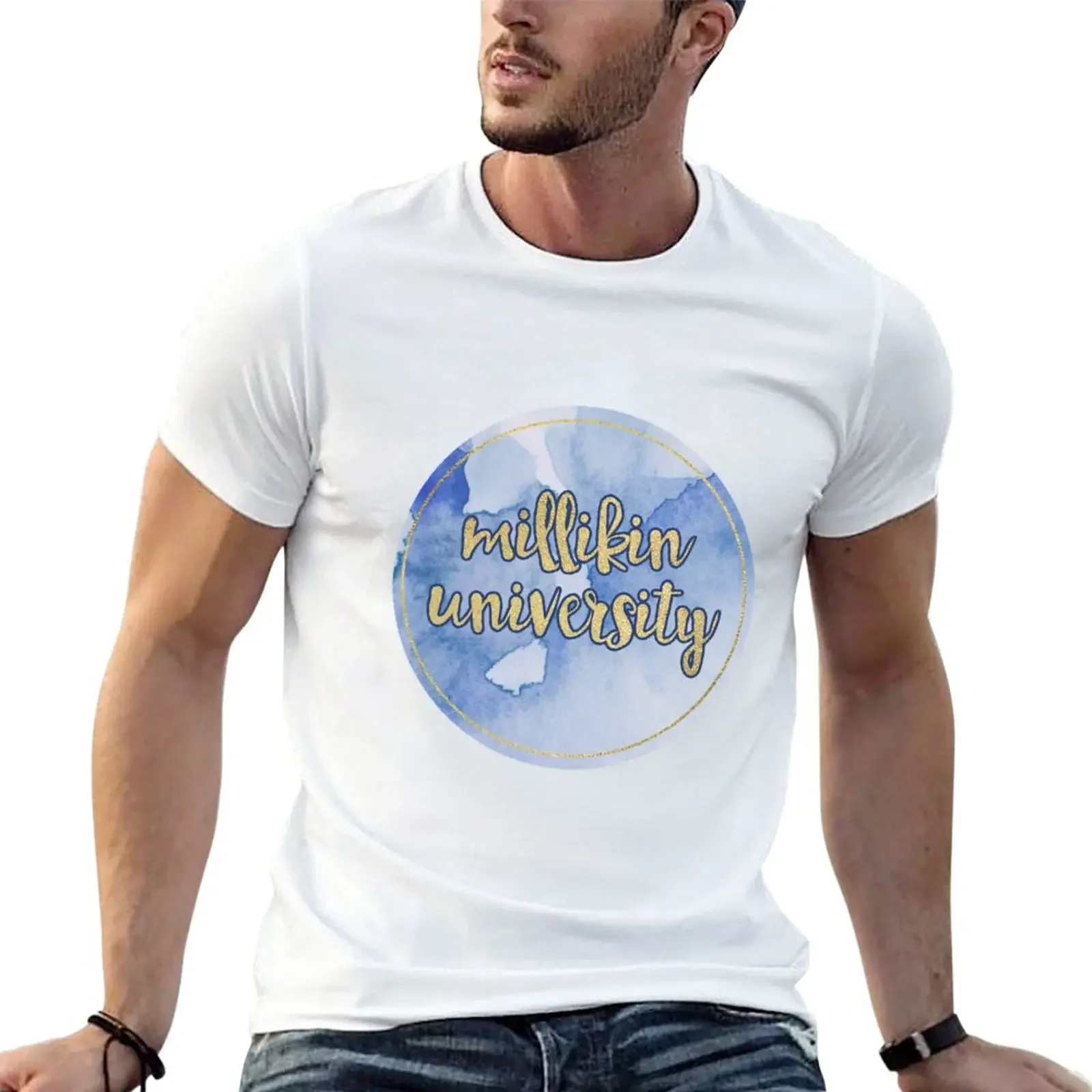 

Millikin University T-Shirt heavyweights Blouse sweat men t shirts