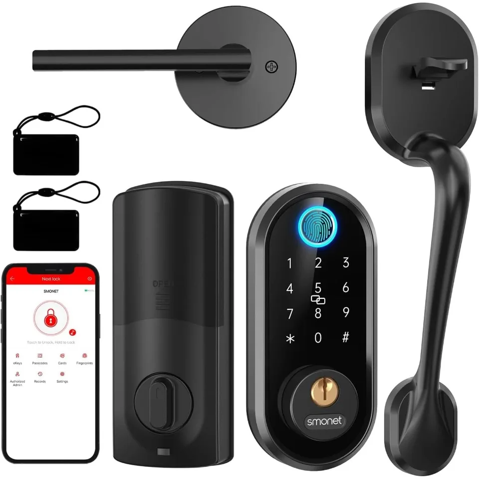 Smart Keyless Entry Door Lock with Handle
