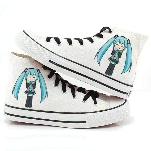 Sapatos De Ponta De anime Pintados À Mão 2020 Novos Desenho