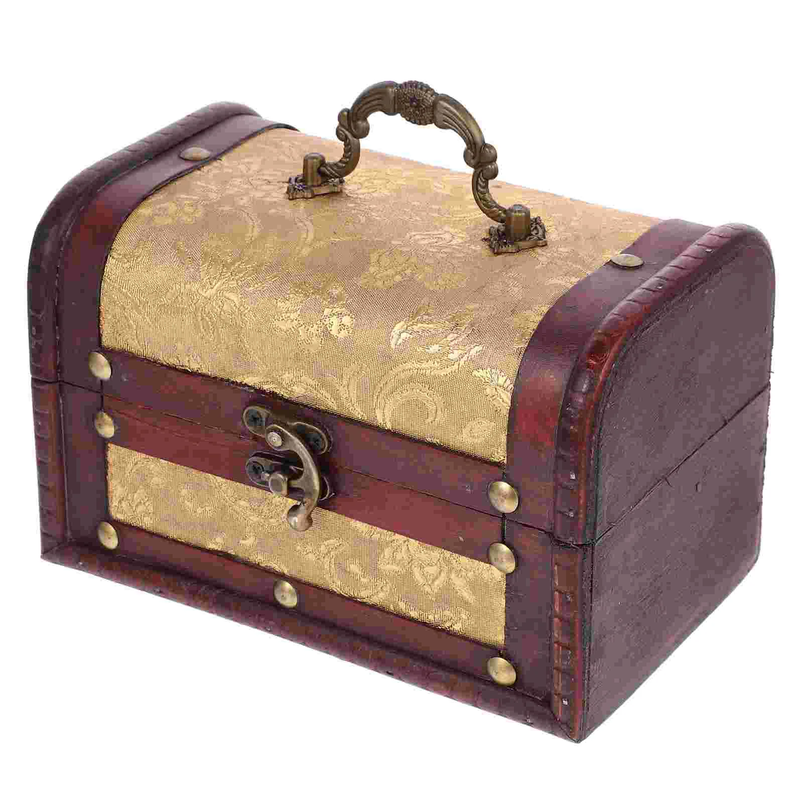 

Vintage Storage Box Boxes Items Earring Case Organizer Decor for Bedroom Jewelry Container Wood Necklace