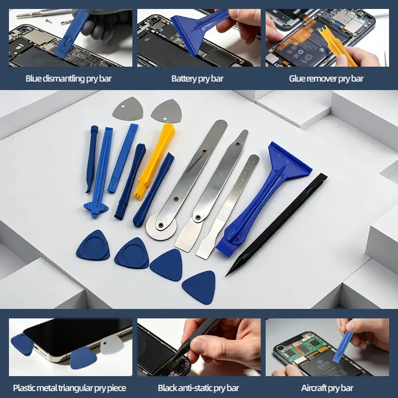 15 Piece Spudger Tool Metal Pry Tool Kit Ultra-Thin Laptop Repair Kit Prying Tools Cell Phone Repair Tools Kits High Quality image 3
