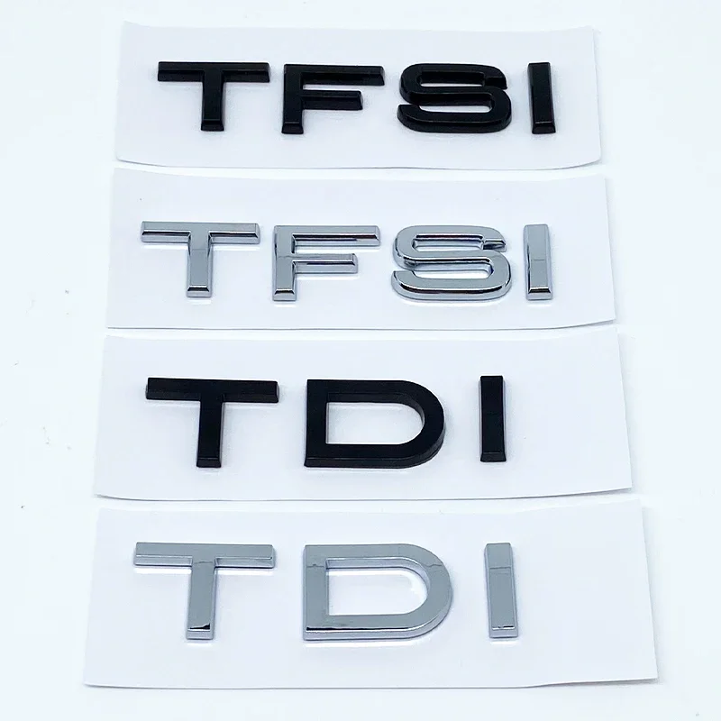 3D ABS A1 A3 A4 A5 A6 A7 A8 TDI TFSI Logo Emblem Auto Abzeichen Stamm Aufkleber Für Auto Kotflügel Aufkleber Zubehör – Detail 3
