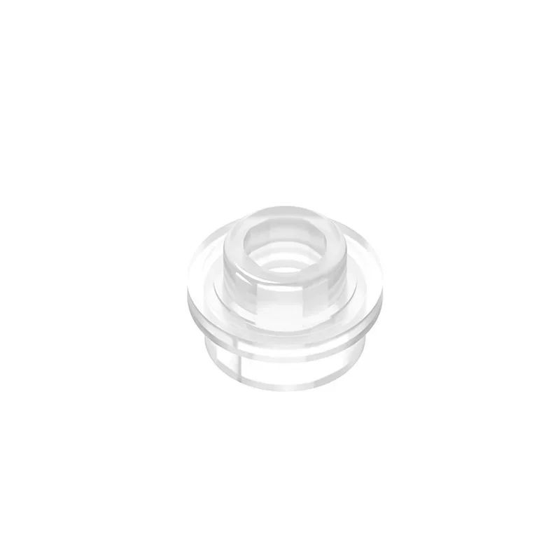 MOC 10PCS 퍼즐 입자 85861 라운드 1x1 플레이트 빌딩 블록 키트 오픈 스터드 벽돌 아이디어 장난감 어린이 생일 교육