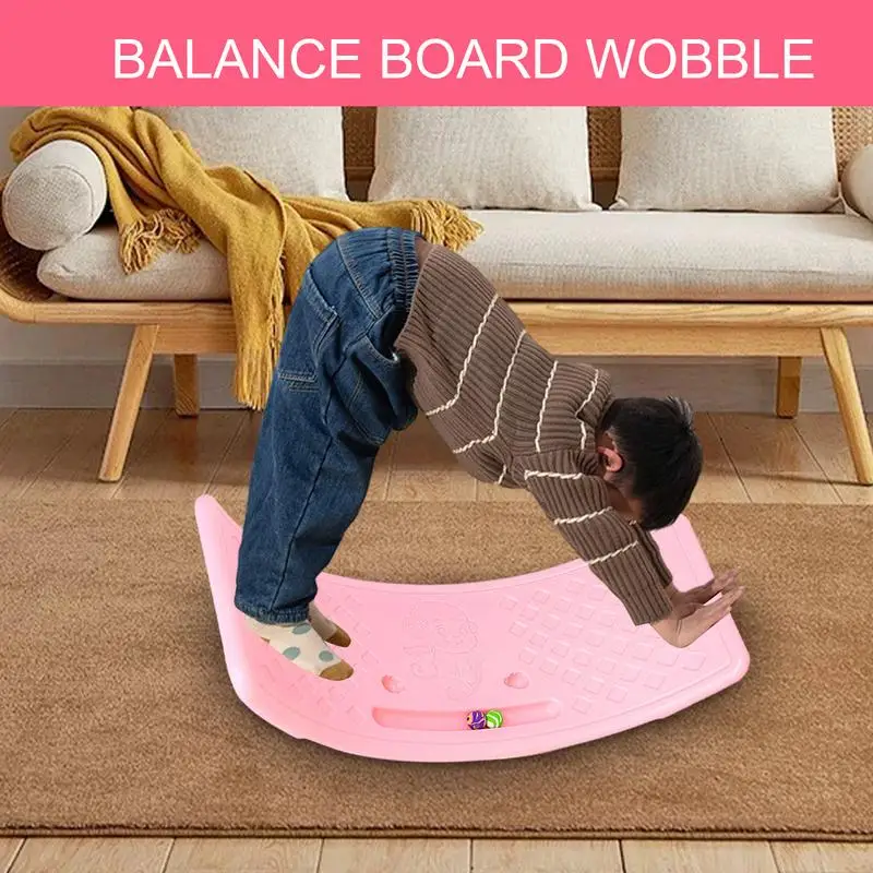 Kids Rocking Balance Seesaw Board Physical Coordination Training Equipment Game Teeterboard Play Toy Plate balance board kids rocking seesaw toy