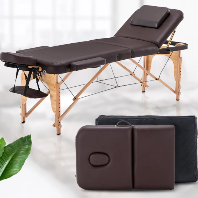 

Folding Tattoo Lounge Massage Table Portable Designer Wooden Therapy Massage Bed Ear Cleaning Camilla Masaje Beauty Furniture