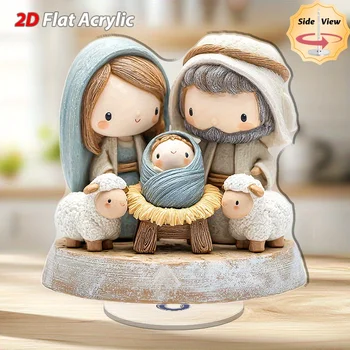 Rotating Nativity Scene Ornament 1