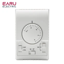 Mechanical Heating & Cooling Thermostat Mechanical Fan Coil Thermostat Central Air Conditioner Temperature Control