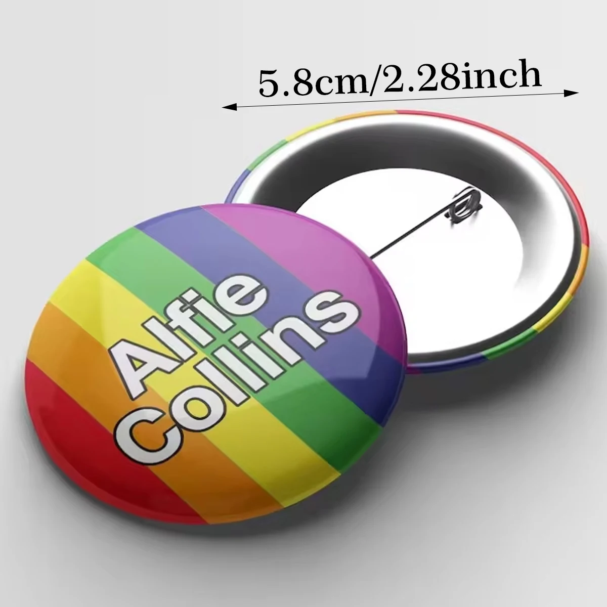 1 PC Personalize Tinplate Lapel Metal Badges Pins Personal Pet birthday Photos Customize Handmade Brooches As Gift