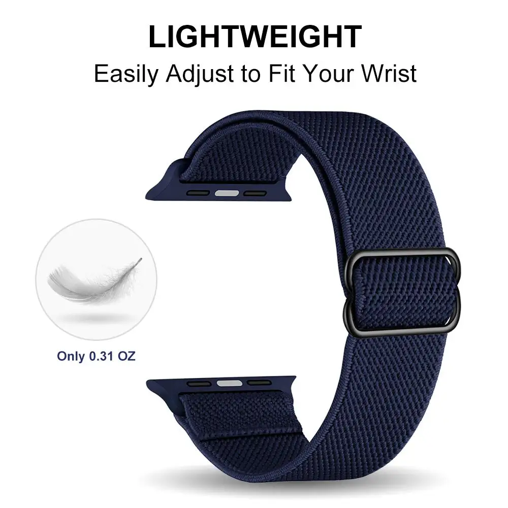 Elastic Nylon Scrunchie Watch Strap - Various Sizes Available