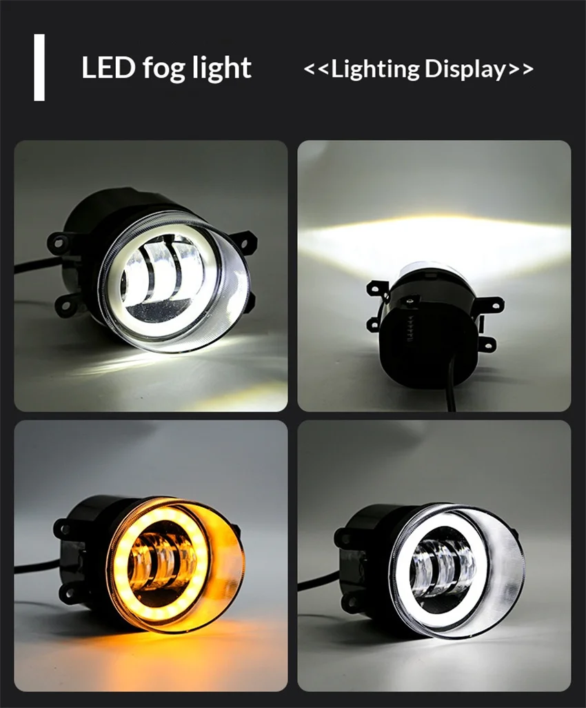 헤드라이트 LED 프로젝터 렌즈 안개등 3.5인치 DRL 안개등 토요타 캠리 4러너 시에나 타코마/렉서스 CT200h RX350용