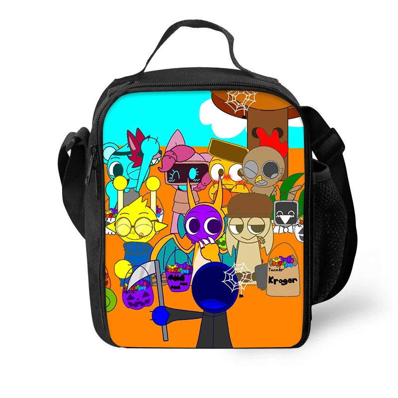 Lunch Bag Sprunki Insulated Thermal Bag Lunch Container Leakproof Tote Box Food Storage Bags for Boy Girls Best Gift lunch bag