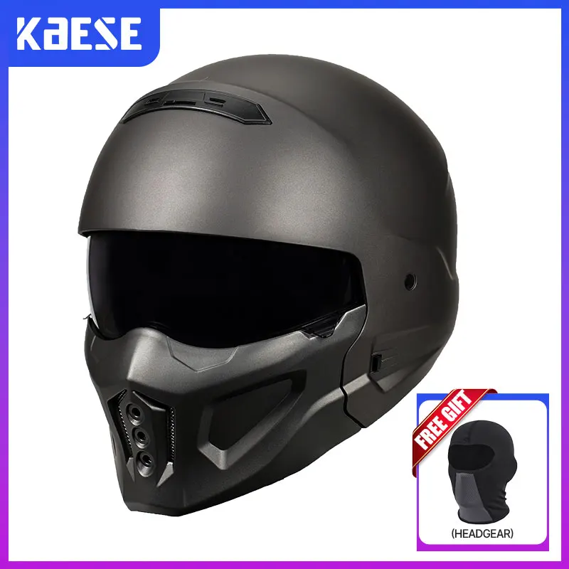 

DOT Approved Scorpion Motorcycle Helmets for Men Full Face Helmet Combination Helmet ABS Safety Cap Four Seasons