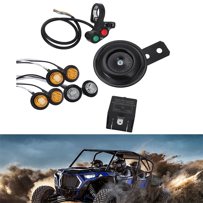 Universale Atv Utv Sxs Indicatori Di Direzione Street Legal Led Light Kit Horn Per Polaris Can Am Honda Atv Scooter Quad 4Wheeler