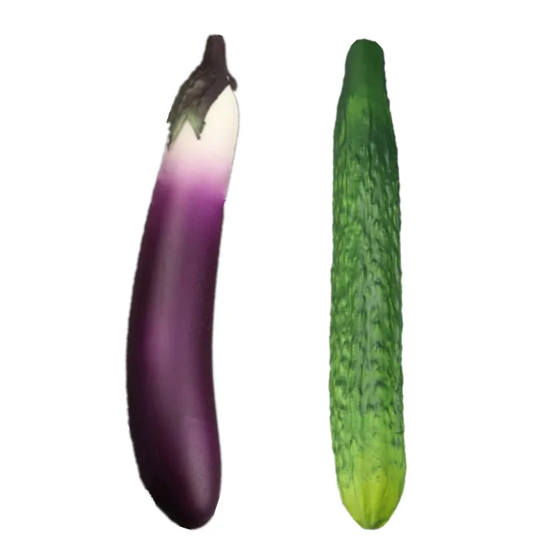 Vegetable Ornament Replicas Simulation Aubergine Cucumber For Display