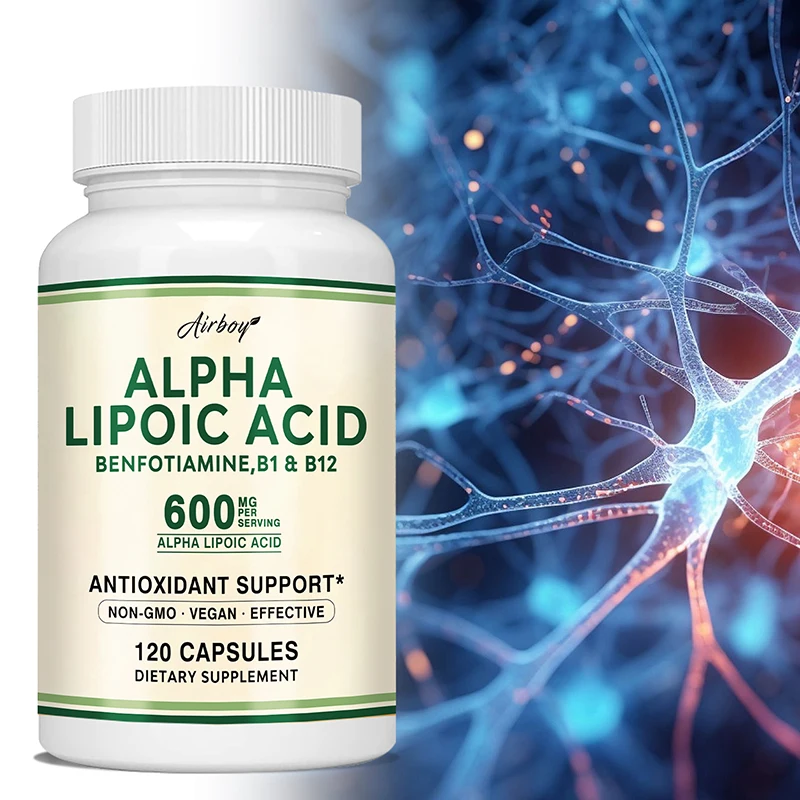 Alpha Lipoic Acid Supplement Promotes Neurological Health Cardiovascular Carbohydrate Support