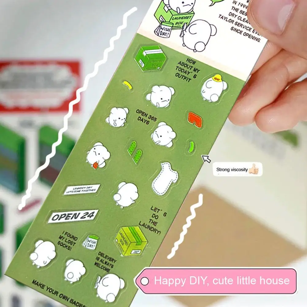 Cartoon stickers cartoon sticker 3D House Sticker Scene DIY Handmade Miniature House Stickers Funny Cute Korean Cartoon Sticker Scenes Gifts for Kids Adults