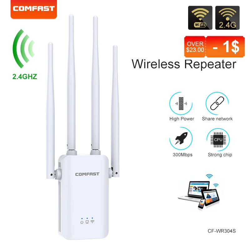 Répéteur Wi-Fi domestique, 300-2100Mbps, 4 divulguer, 2.4 mesurz, 5 mesurz,  port LAN/WAN, amplificateur sans fil pour Deskmedicents - AliExpress