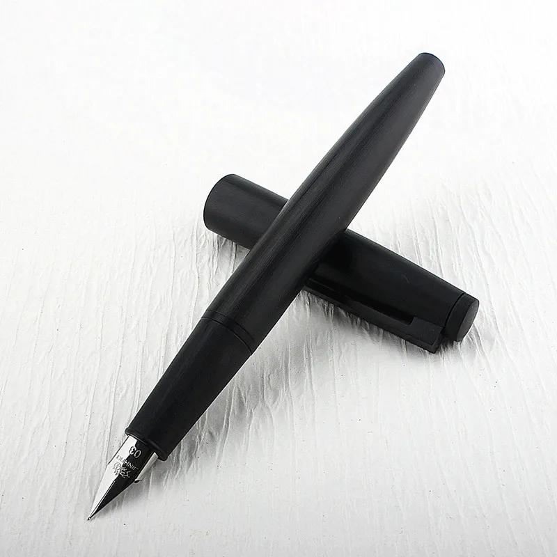 Penna stilografica di lusso 500 foresta nera materiale scolastico per  ufficio Business in titanio nero estremamente scuro penne a inchiostro -  AliExpress