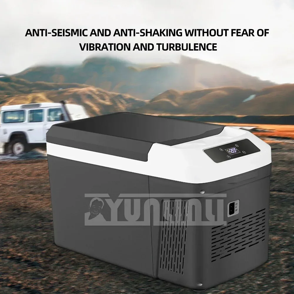 New 15L Large Capacity Car Refrigerator 12V24V Small Refrigerator For Home & Car Compressor Cooling