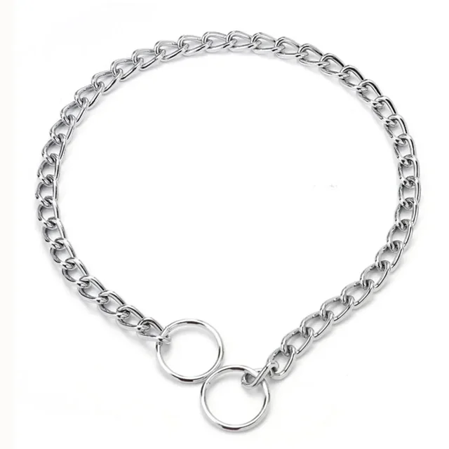 Collier chaîne serpent pour animaux de compagnie, collier d'étouffement pour chien en acier inoxydable pour chiens, collier d'étouffement réglable pour Bulldog 4