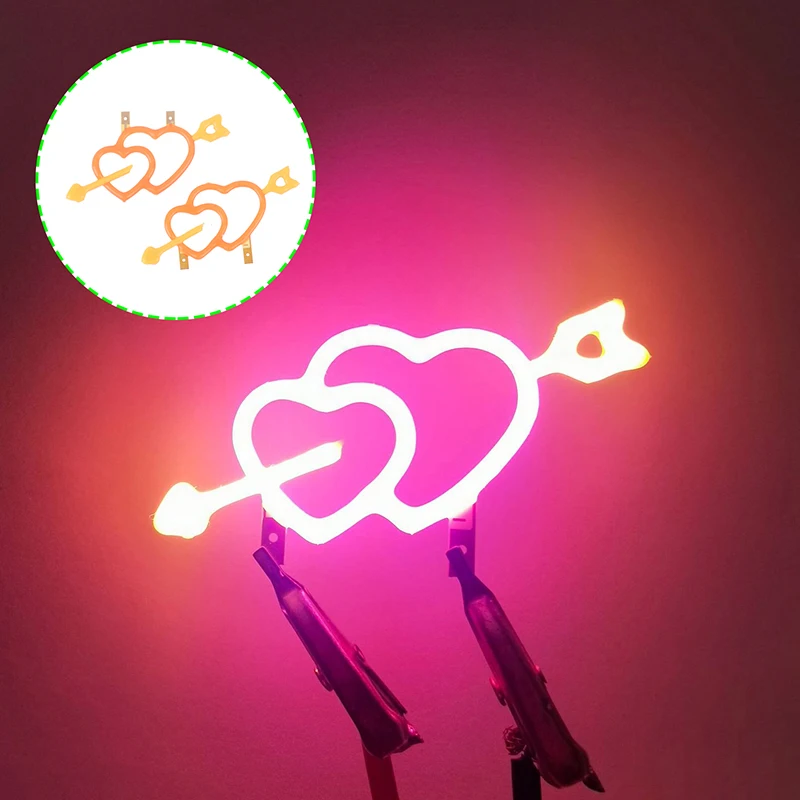 Creative Special Shape 3V LED COB Flexible Filament Candle Diode Light Holiday Party Love Letter Decor Light DIY Accessories led modules,led module