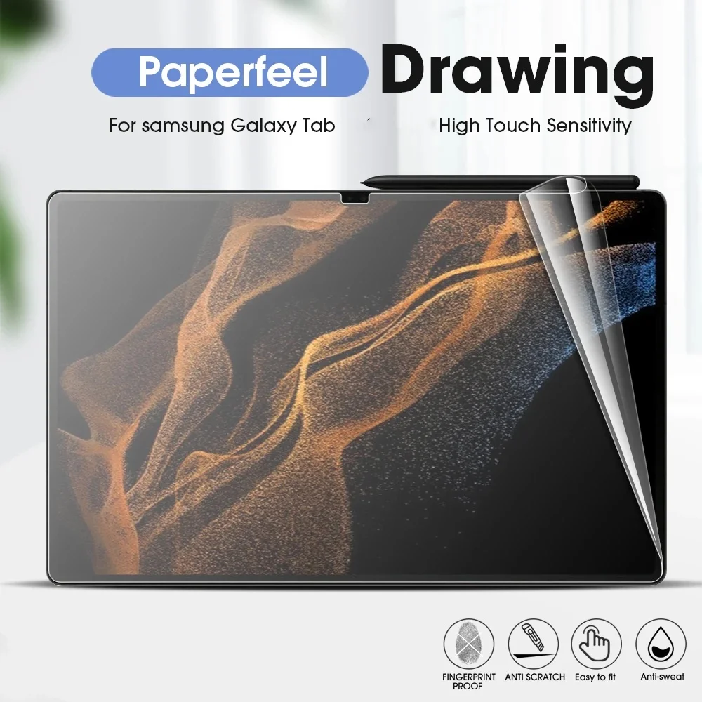 Matte Pet Desenho Papel Filme Papel Sentir Filme para Lenovo Xiaoxin Pad Pro 12.7 2023 Tb371fc Pcs - Imagem 2