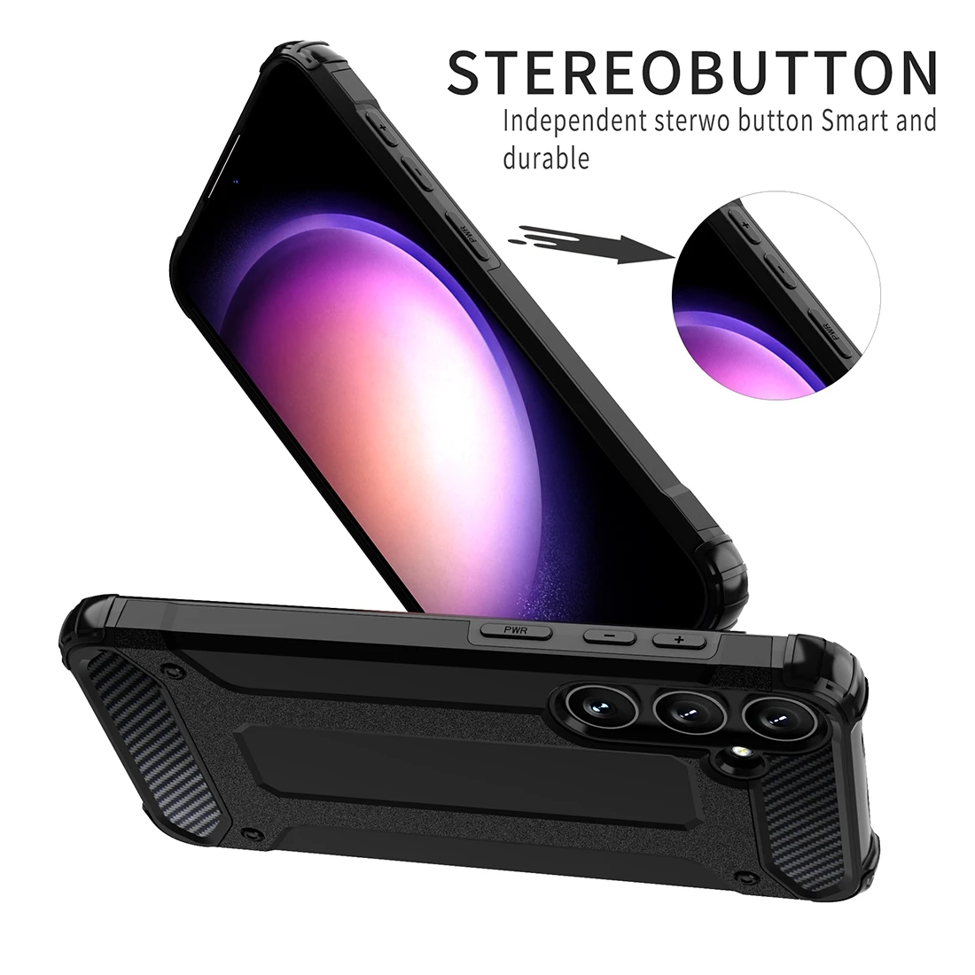 For Samsung Galaxy S25 Ultra 5G Magic Armor TPU Hybrid PC Phone Case Mobile Phone Protective Back Cover