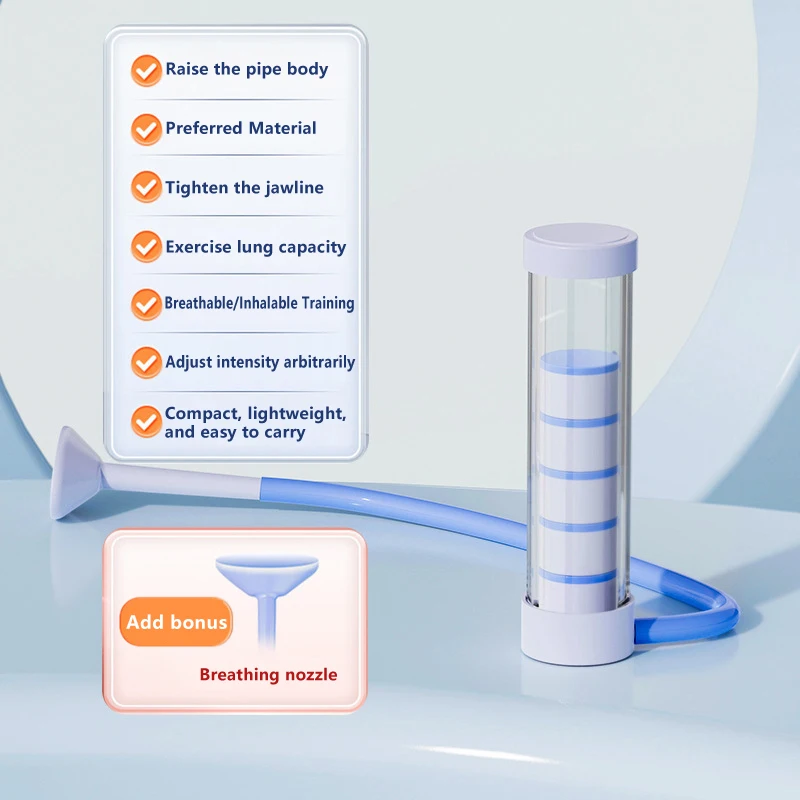 Deep Breathing Dumbbell Set, Abdominal Muscle Workout Gear, Lung Capacity Trainer for Adults, Men and Women