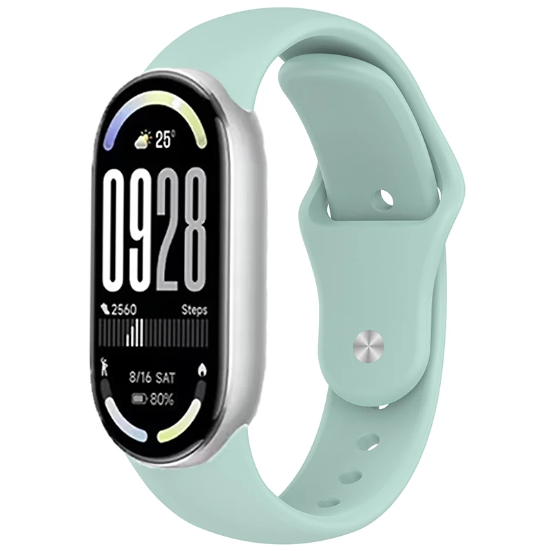 Sports Silicone Strap with Metal Buckle - Soft, Comfortable Bracelet Wristband Replacement Belt