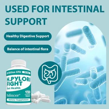 H. Pylori Defense Probiotics 20 Billion CFU - Lactobacillus Reuteri, Support Intestinal Balance, Digestive System, Non-GMO 1