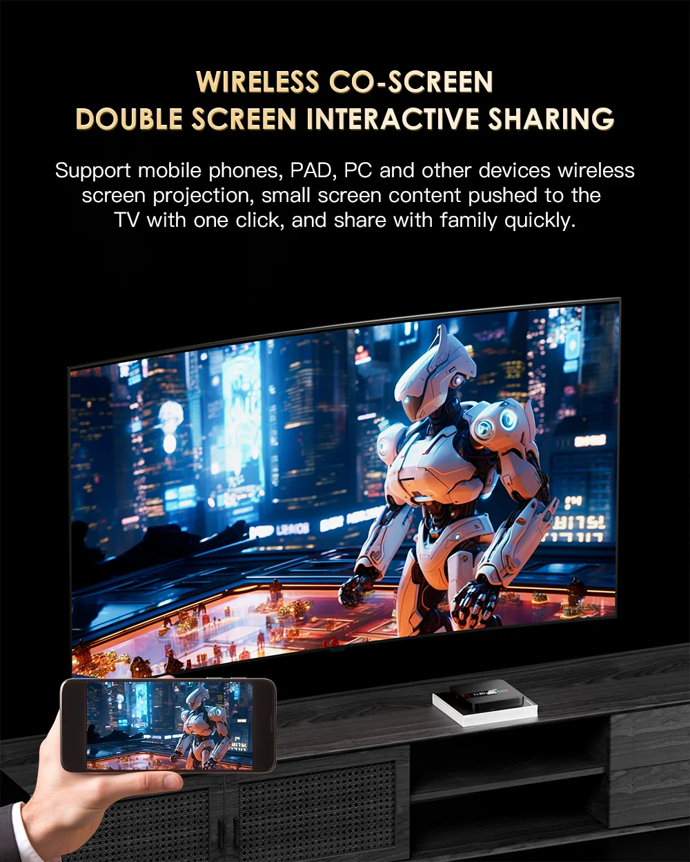 Hongtop h20pro smart tv box wifi6 android 10 6k 4k 3d media player tv box android 2,4g & 5g wifi sehr schnell 1080p set top box – Detail 4