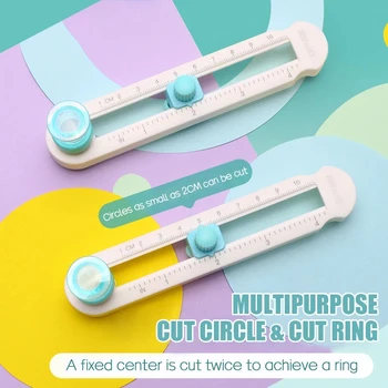 1pc 2-20cm Circle Paper Cutter Multifunctional Craft Cutting Tools Paper Scrapbooking Cards Cutters For Home Study Offices