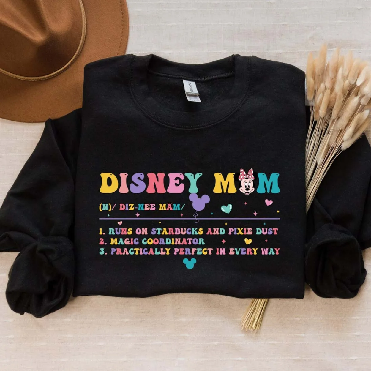 Mama Mini Mickey Ear Mama Day Iron on Transfers Heat transfer Decals for Clothes Thermal Patches