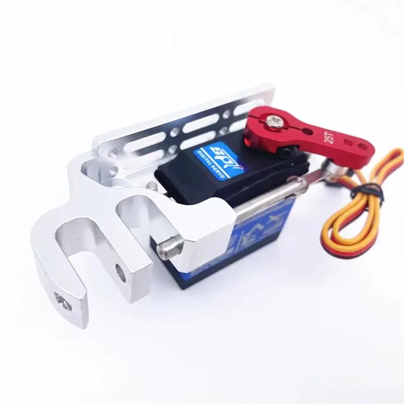 Compte-gouttes parachute pour drone version améliorée, aluminium 7075 argenté, conçu pour charges lourdes de 10-20kg.