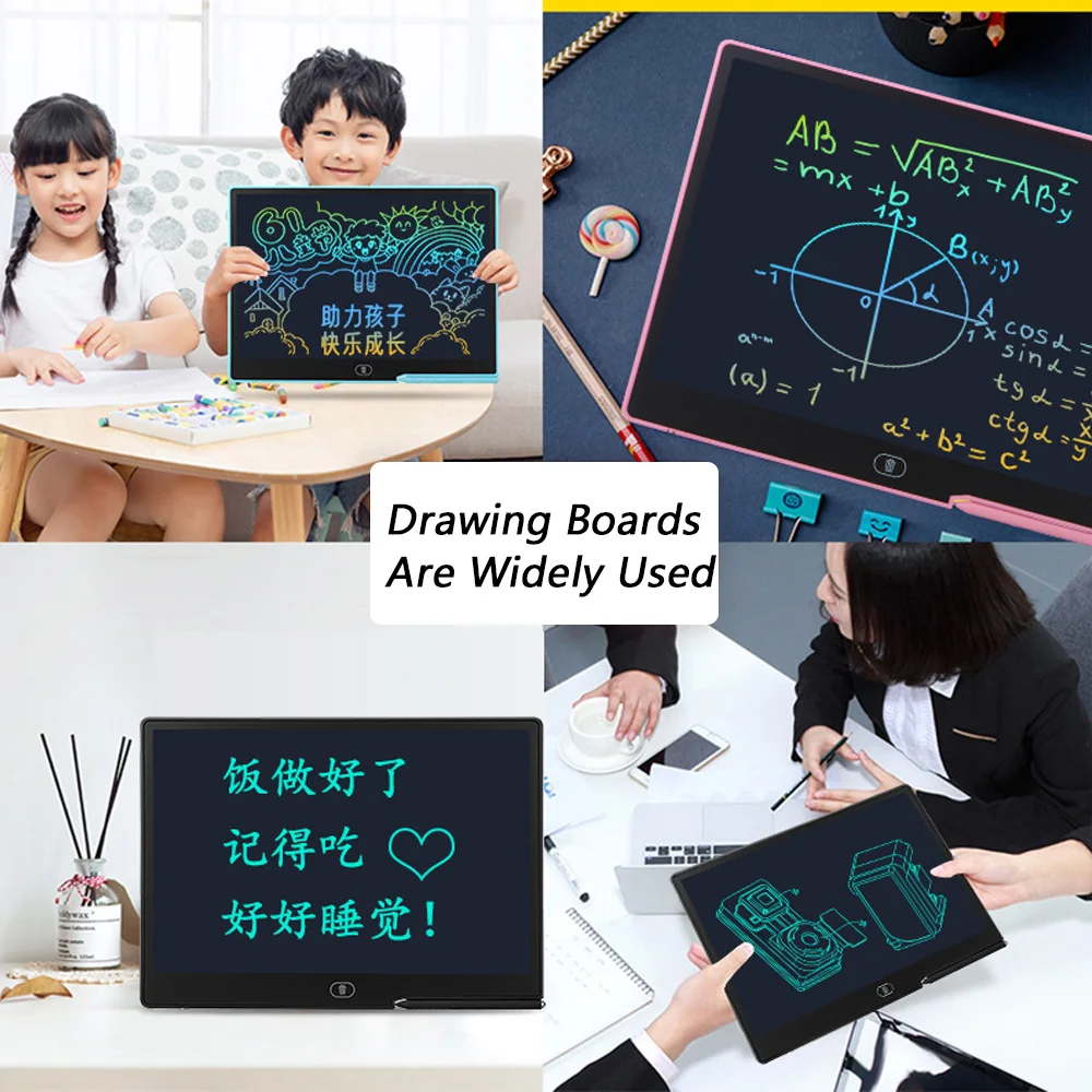 10/16Inch LCD Children's Drawing Tablet Toys For Girls Boys Electronic Doodle Writing Tablet Charging Handwriting Pad Gift 4
