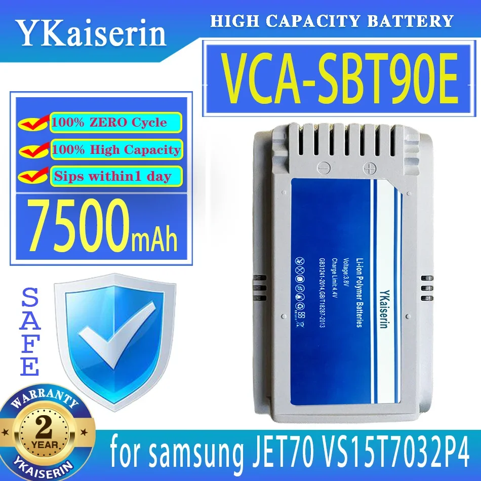 

Аккумулятор ykaisin 7500 мАч для samsung JET70 VS15T7032P4 VCA-SBT90E