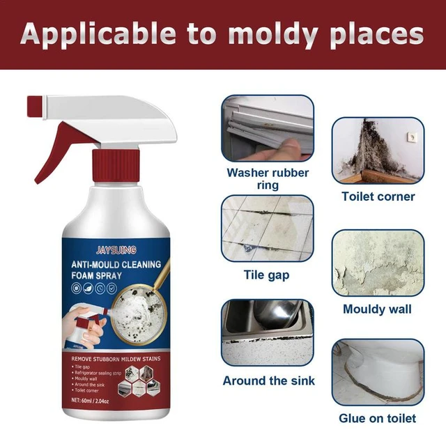 Mould Removal Spray Household Mold And Mildew Remover Hard Water Stain  Remover Shower Door Cleaner For Toilet Grout Cleaner - AliExpress