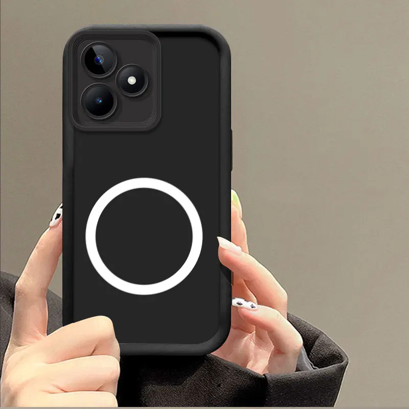 Magnetic Sticker Soft Silicon Phone Case