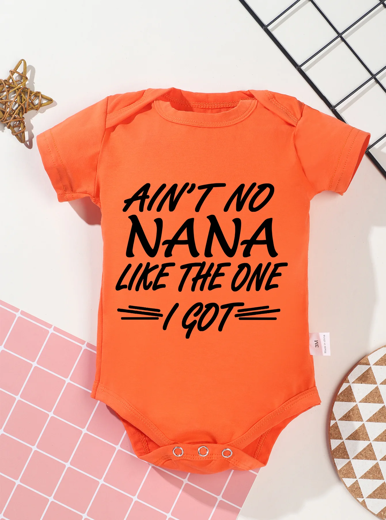 Jumpsuit Newborn Bodysuit Rompers Ain't No Nana Like The One I Got Print Baby Girl Boy Toddler Clothes Infant Short Sleeve 2