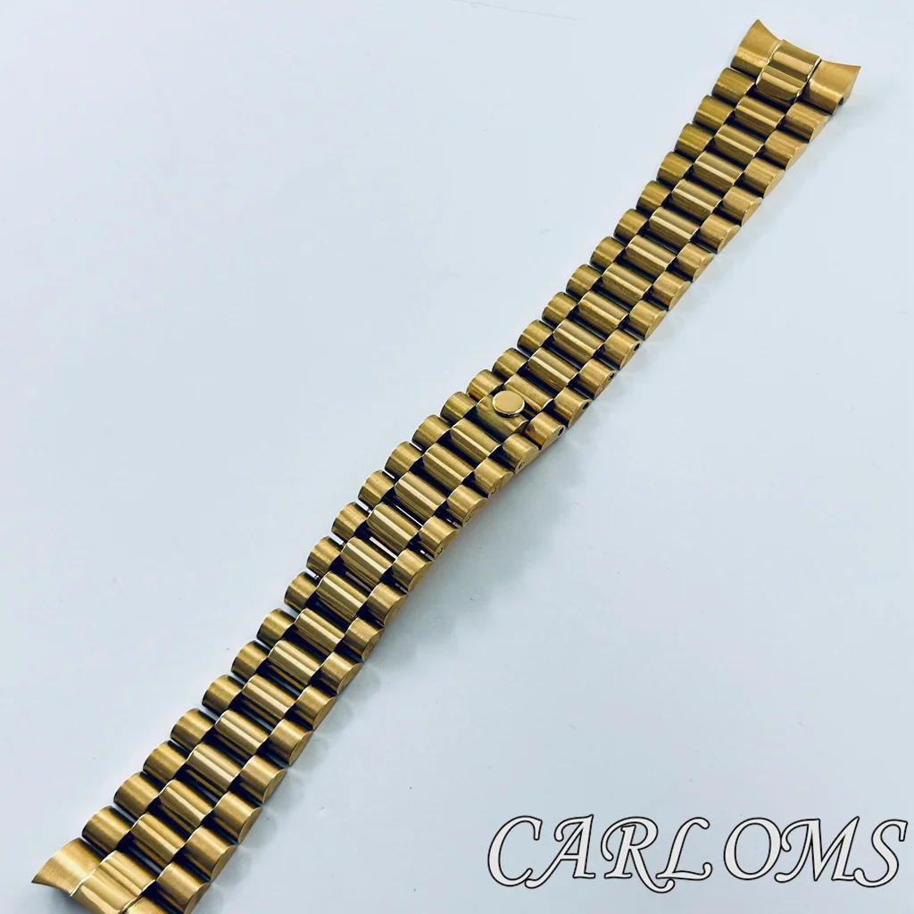 Premium Two-Tone Gold/Rose Gold Solid Stainless Steel Bracelet - 20mm 904L Presidential Design