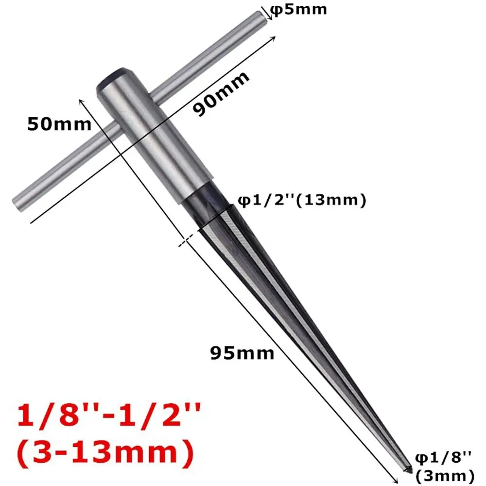 Round Shank Woodworking Cone Reamer and Chamfer Tool