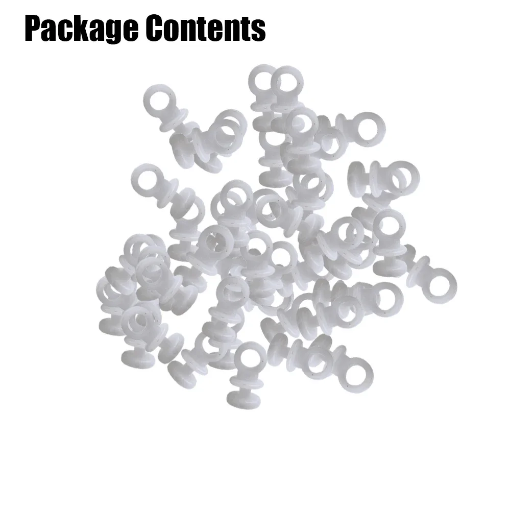 Practical Plastic Curtain Rail Gliders Easy To Use And Install Suitable For Camper Van Motorhome Caravan Boat