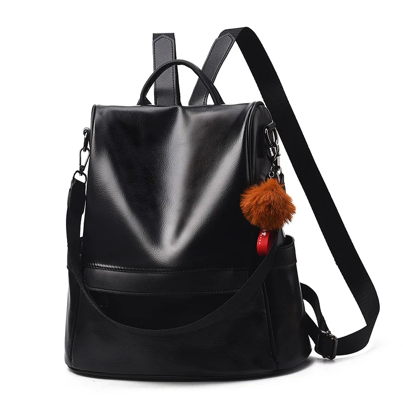 

Anti Theft Backpacks School Bags for Women 2023 Teenage Girl Vintage Leather Back Pack Antirrobo travel Backpack Mochila Mujer