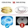 12V 24V COB LED Strip Ultra Thin 8MM Tape Light With DC Plug/ 2pin Wire Dimmable Linear Lighting High Density Lamp decoration 5