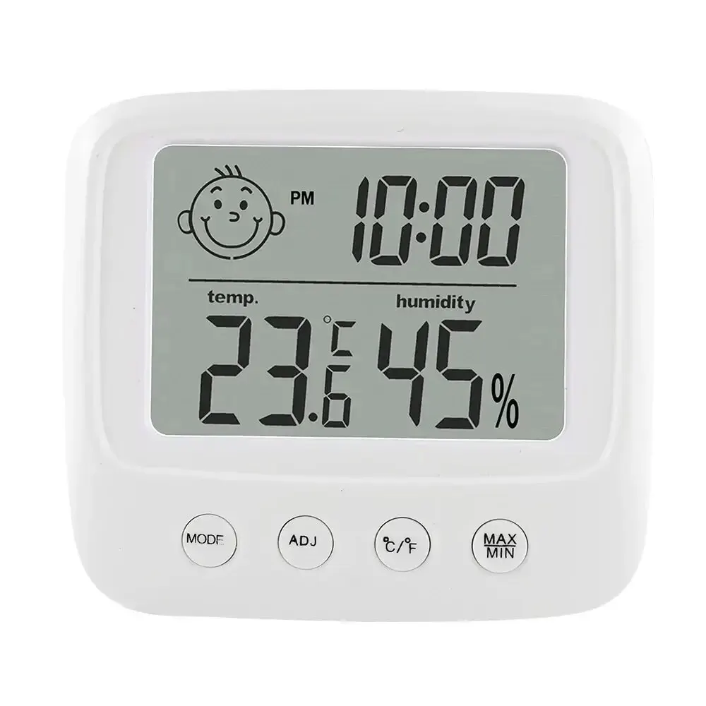 1PC New LCD Digital Temperature Baby Room Humidity Meter Backlight Home Indoor Electronic Hygrometer Thermometer Weather Station_voghion.com